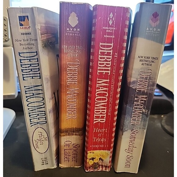 Lot of 4 Debbie Macomber Romance Books – Harbor Street, Sooner or Later, Texas - Picture 1 of 5